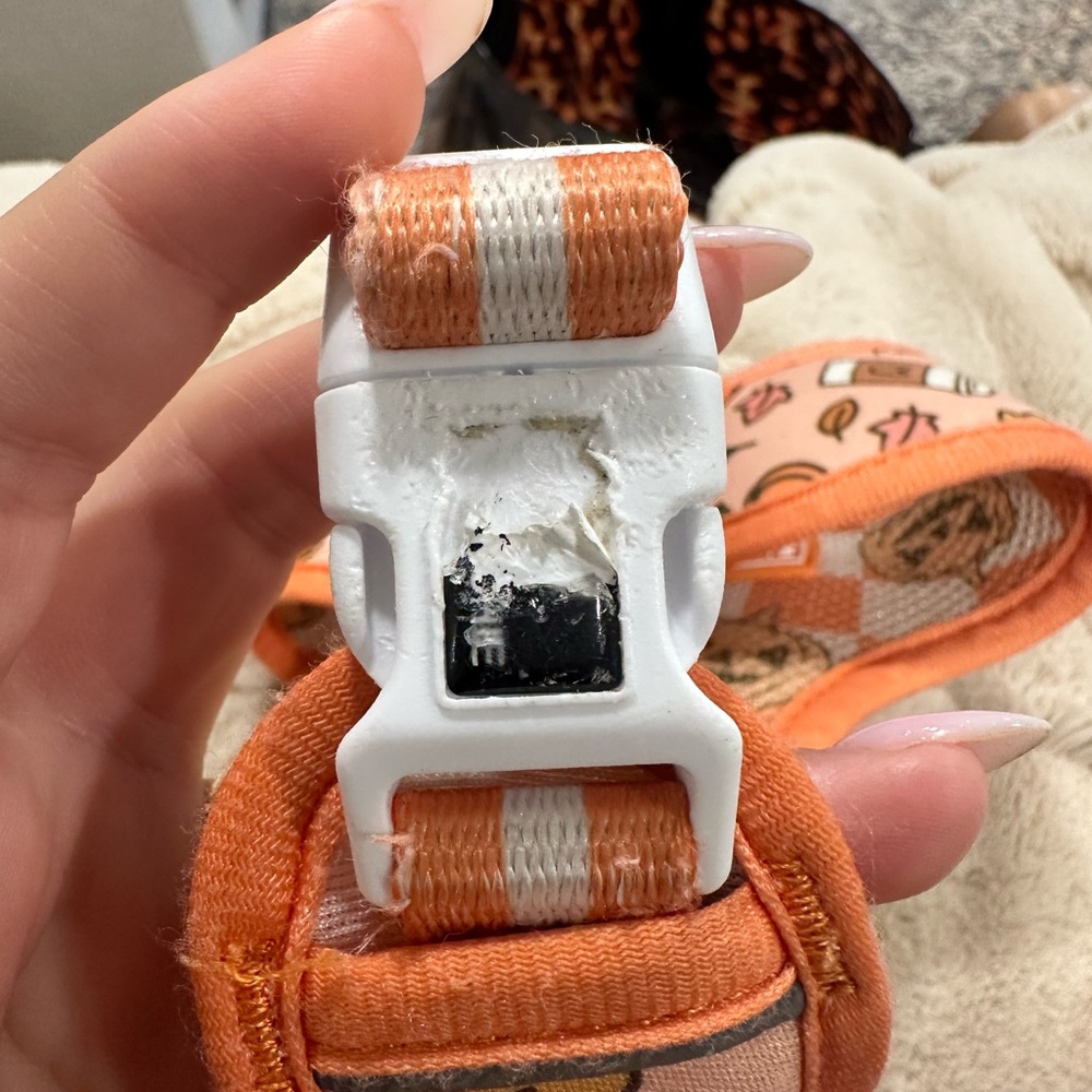 Frenchie Autumn Dog Harness - Orange - Picture 4 of 4